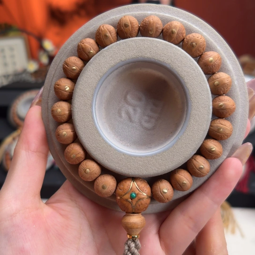 凤眼菩提手串11mm铁籽单圈铜钉
