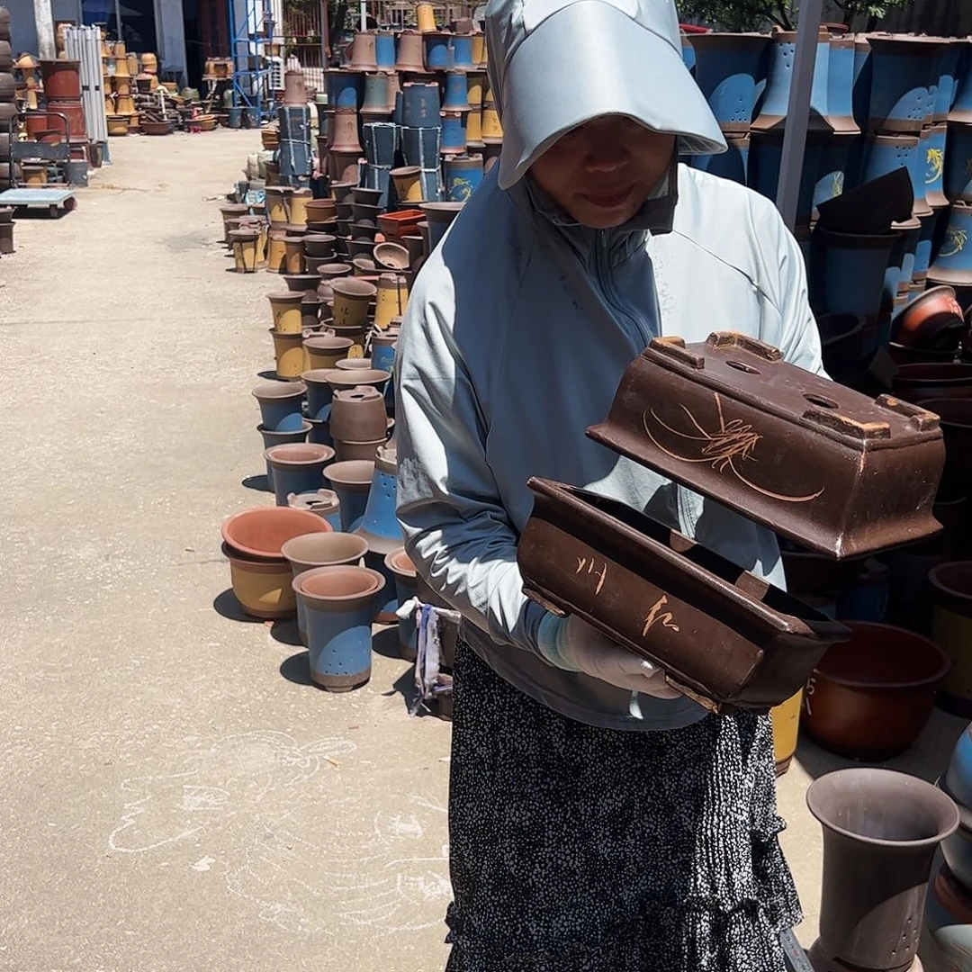 26-26棕色马槽花盆花盆花盆