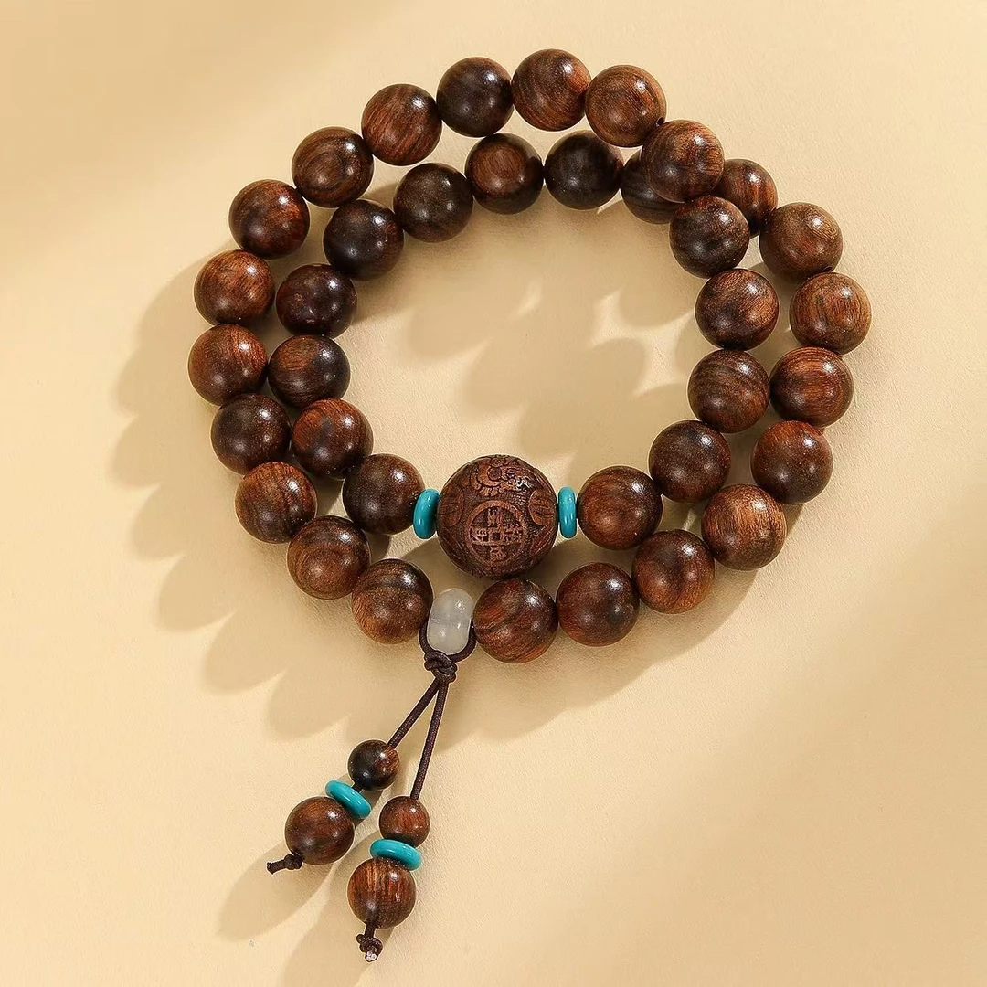 黑花梨双圈手串（无礼盒）Y80