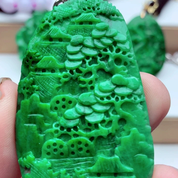 翡翠未镶嵌吊坠(不含链)