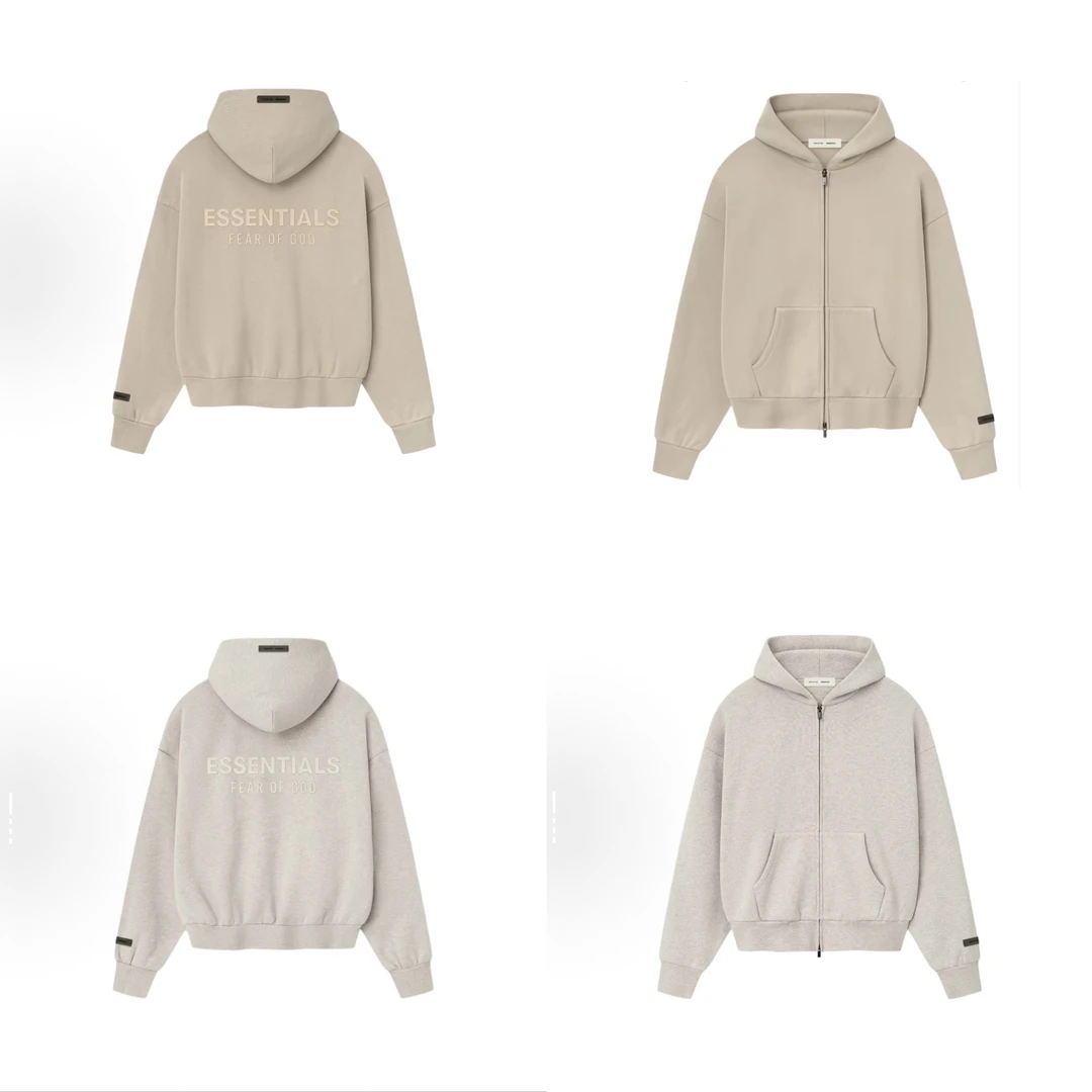 ESS美式高街SS25 Classic Full Zip Hoodie系列连帽宽松重磅卫衣