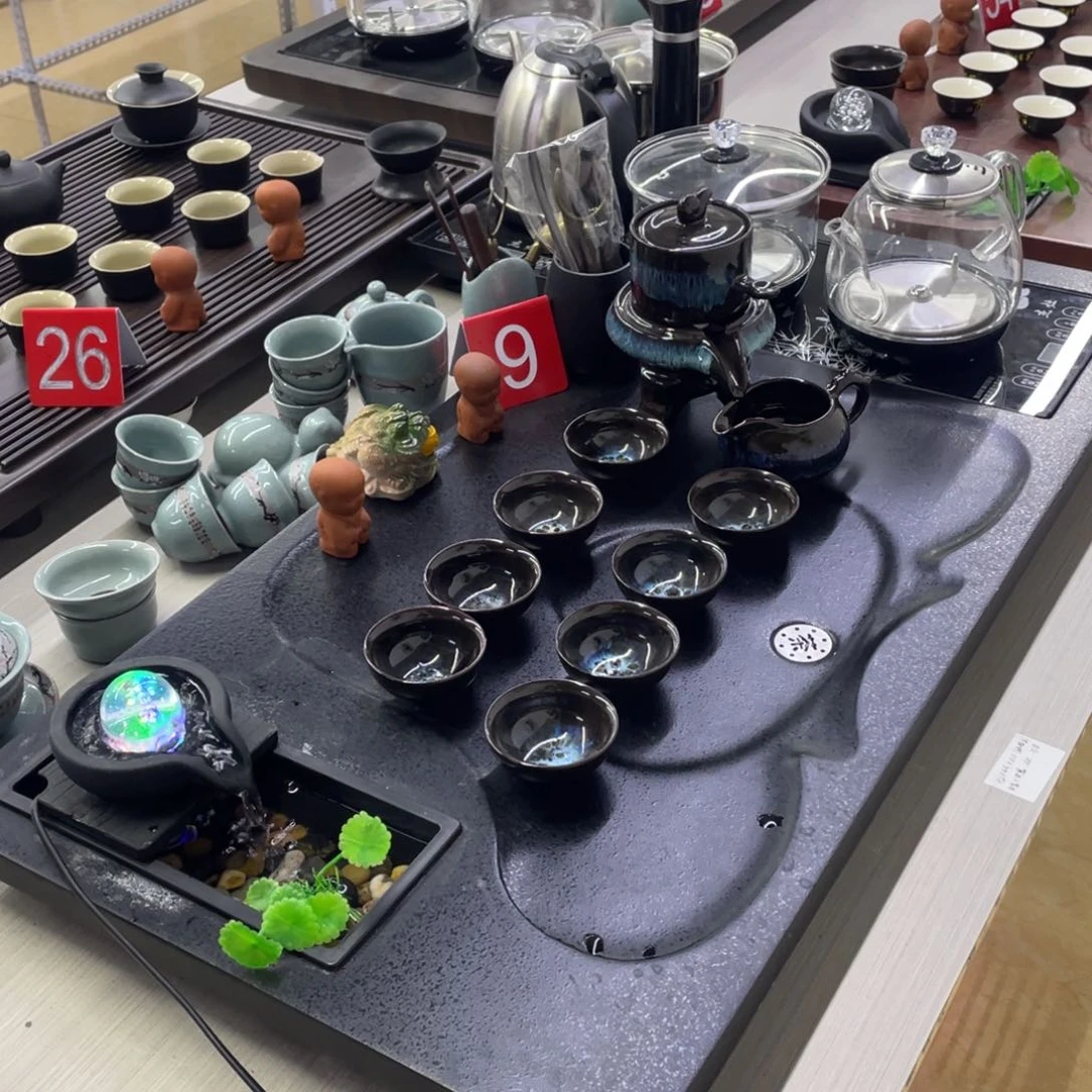 整套茶具套装家用全自动萍