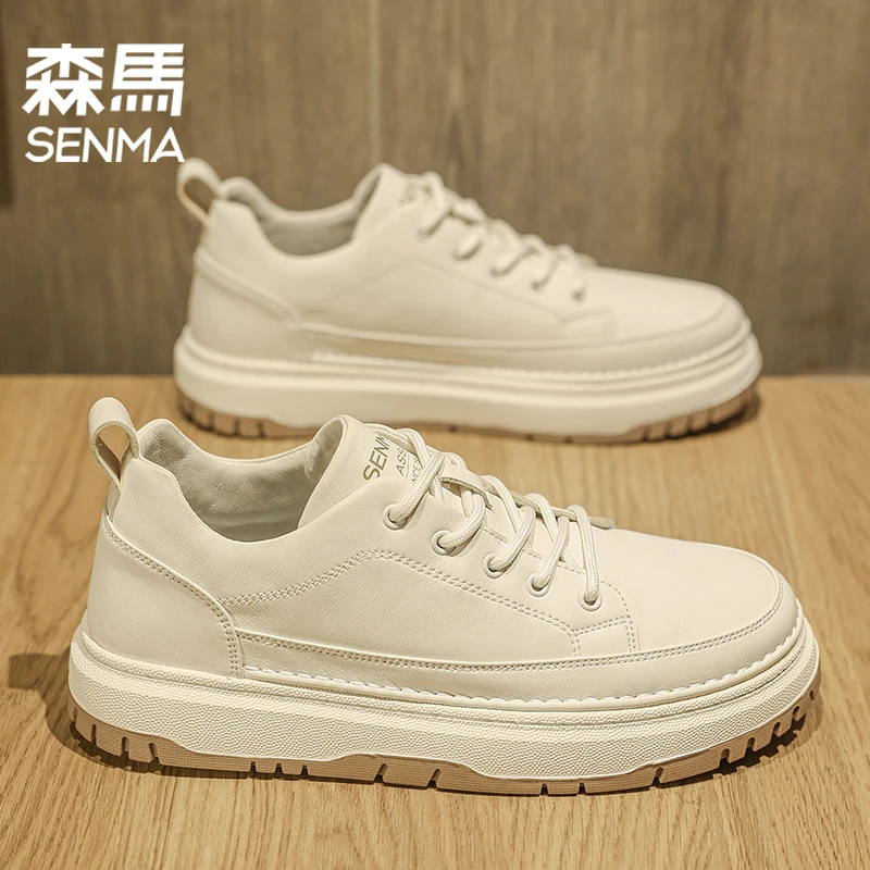 SENMA/森马男士休闲运动百搭透气潮流韩版厚底低帮春季学生板鞋