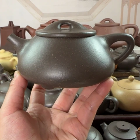 茶壶紫砂梨皮天青300cc