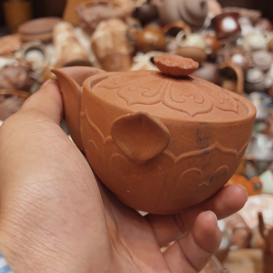 柴烧老岩泥手工茶器皿