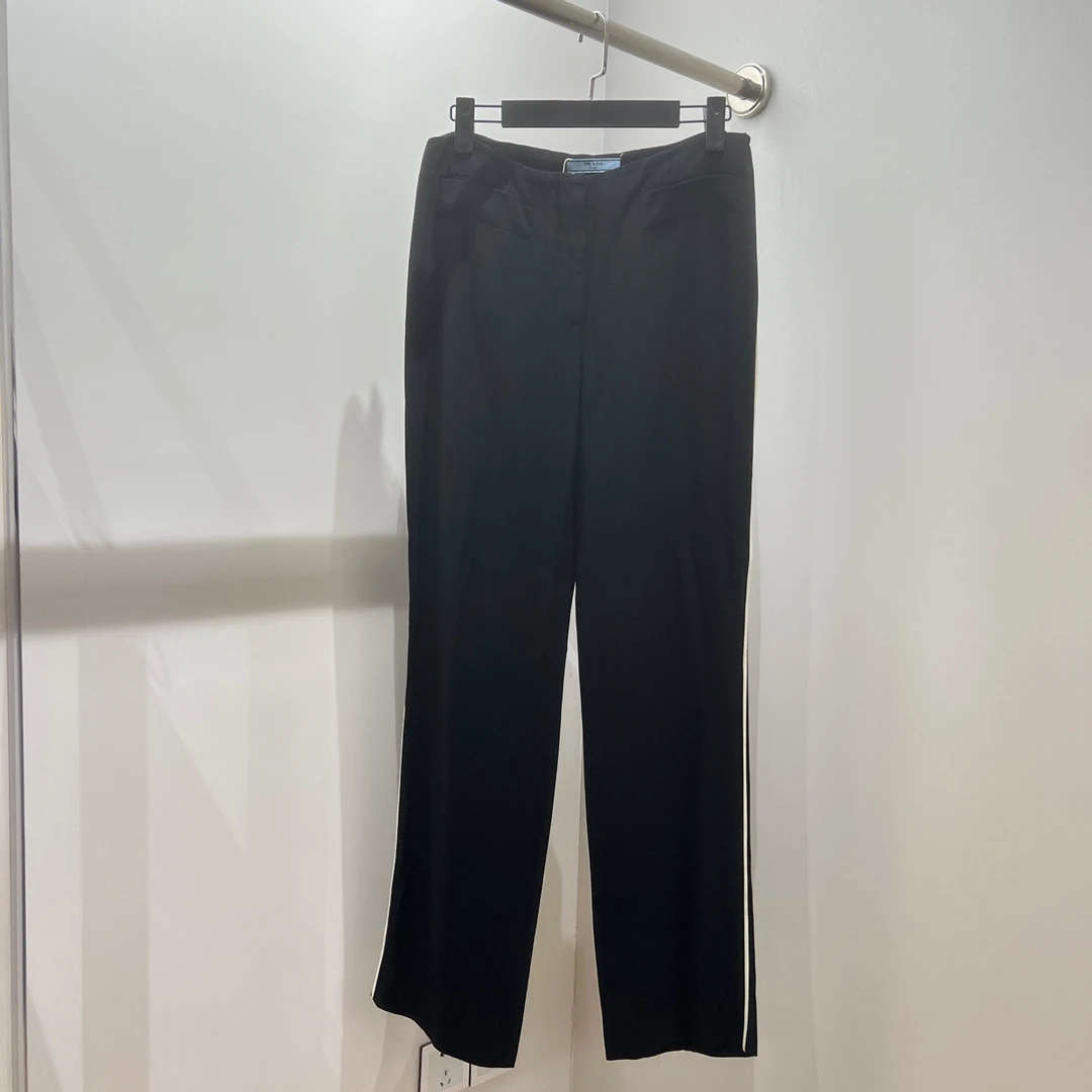 99新 Prada/普拉达 tem166/纯色休闲裤 40S码 聚酯纤维