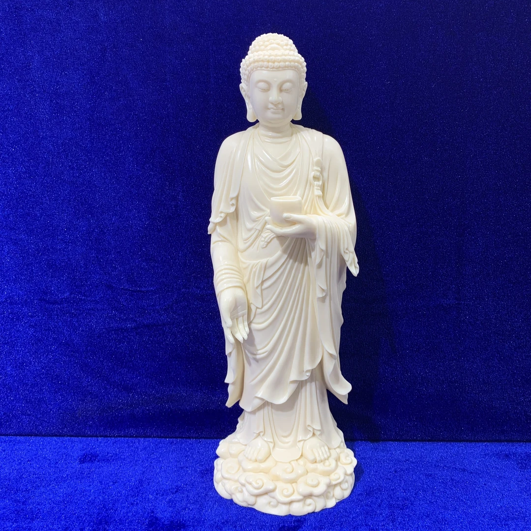 猛犸牙5A精品牙雕 大师级手工雕刻 大日如来 摆件