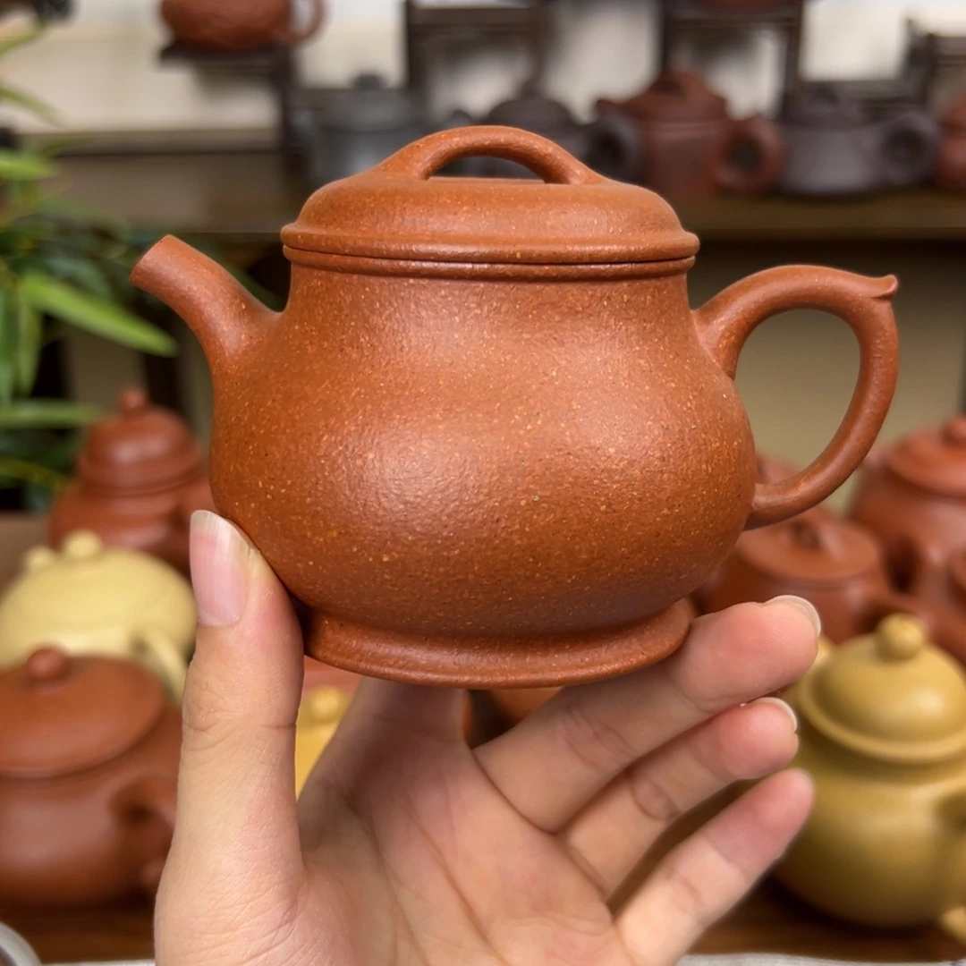 紫砂茶壶紫砂壶颂金黄降坡170cv全