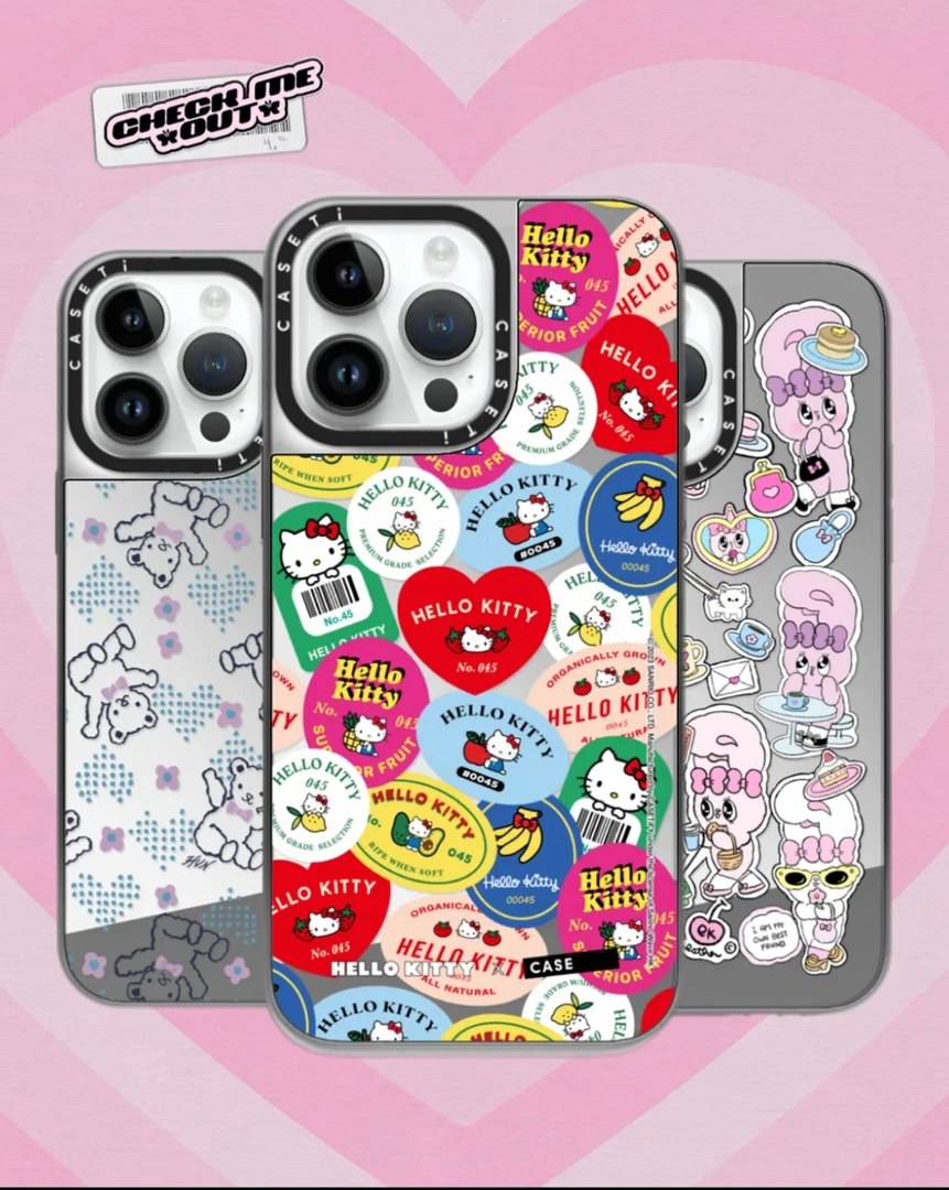 【银边镜面】可爱创意全包适用于iPhone16promax手机壳