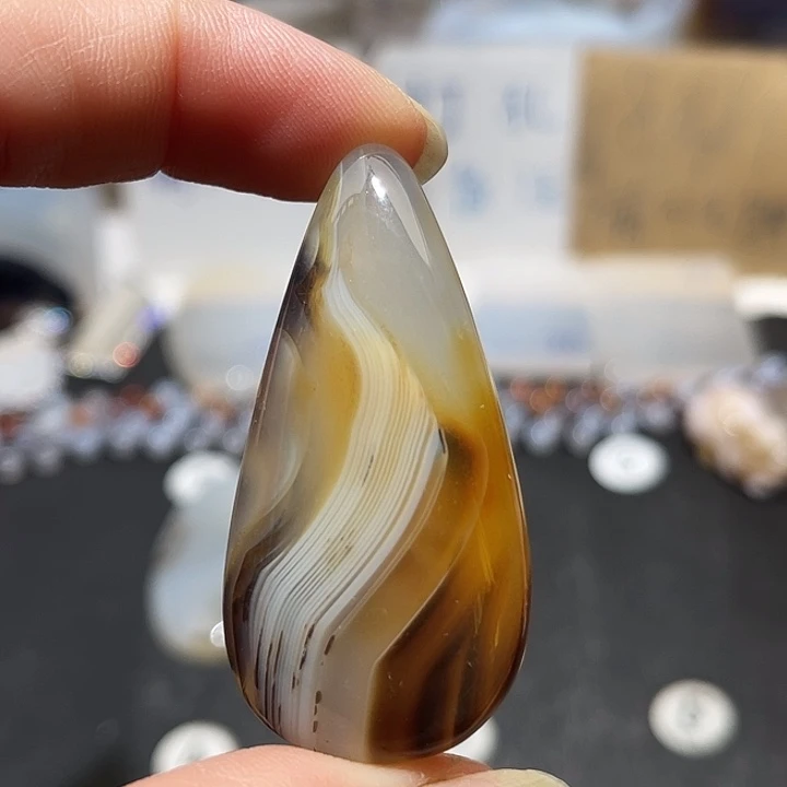 玛瑙/玉髓未镶嵌吊坠(不含链)