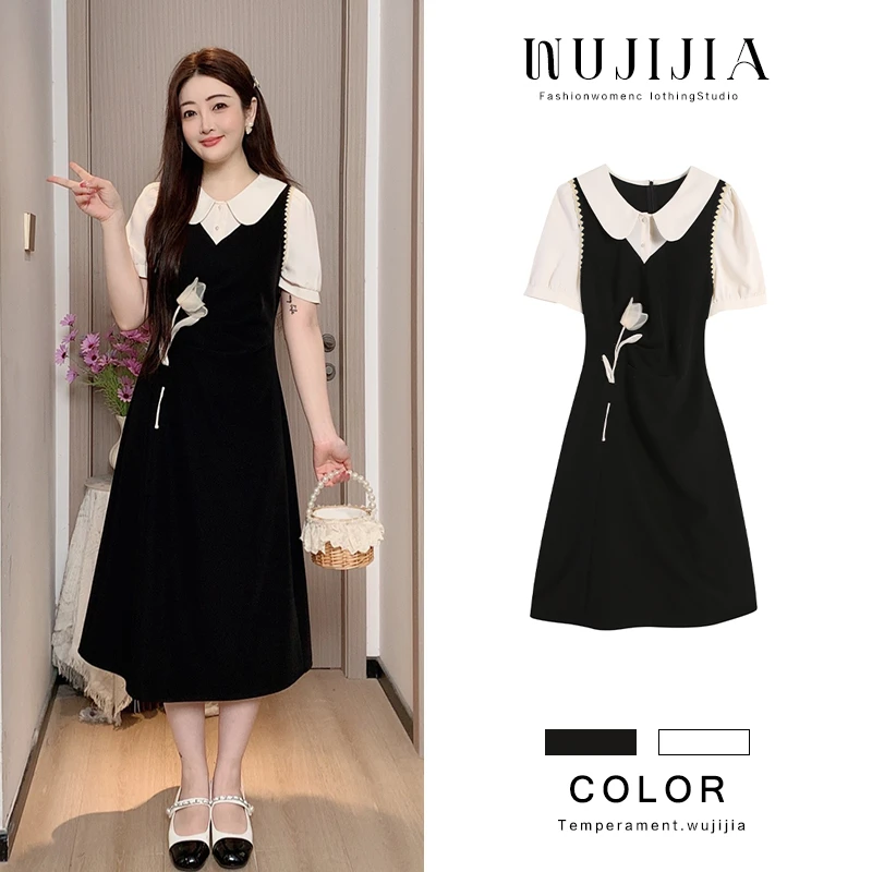 黑色小个子连衣裙裙子ZL54935