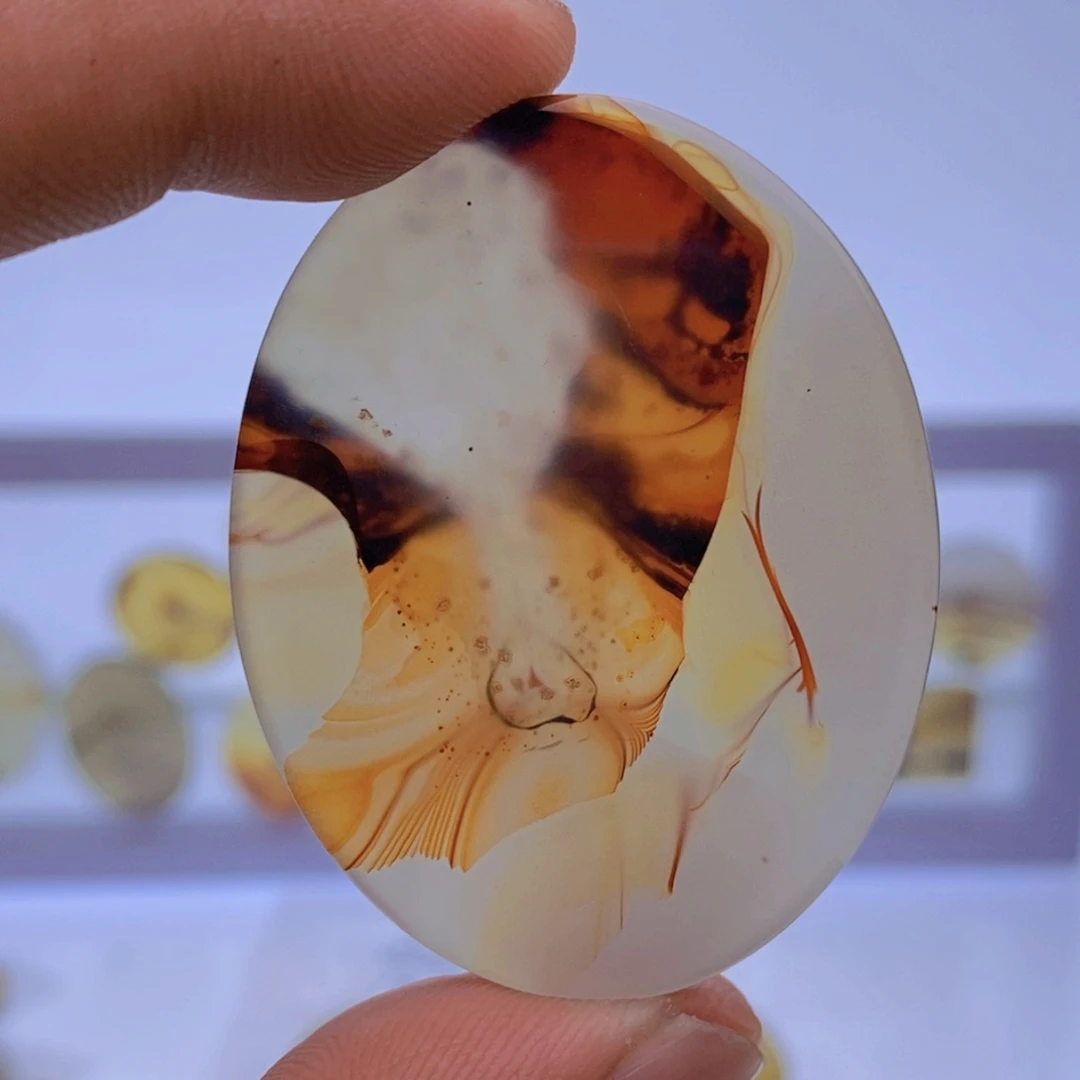 玛瑙/玉髓吊坠(不含链)未镶嵌中*药