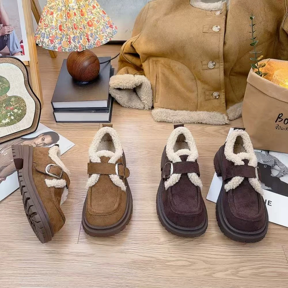 2253-2韩版潮流百搭加绒勃肯女鞋