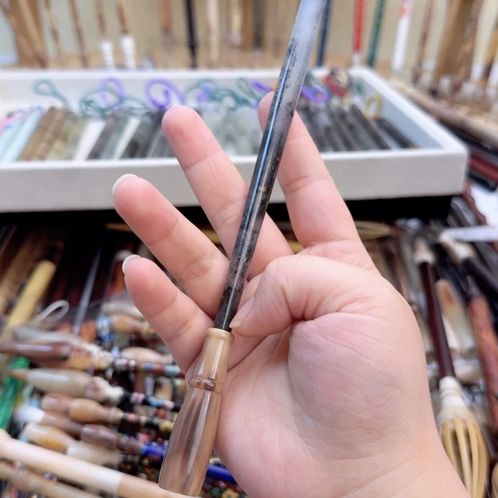 岫玉牛角➕定制笔头