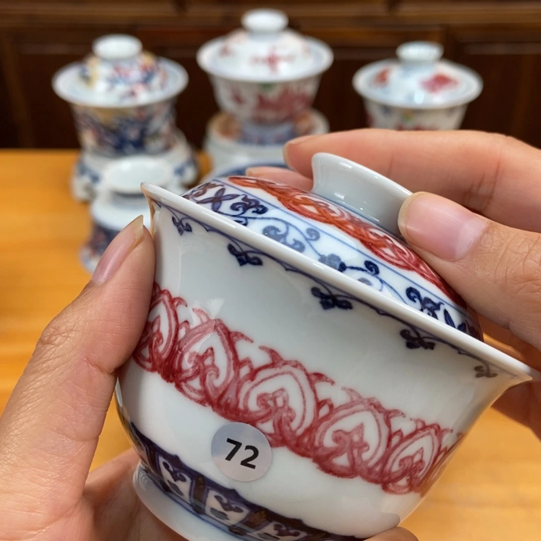 手绘现代茶具非古董