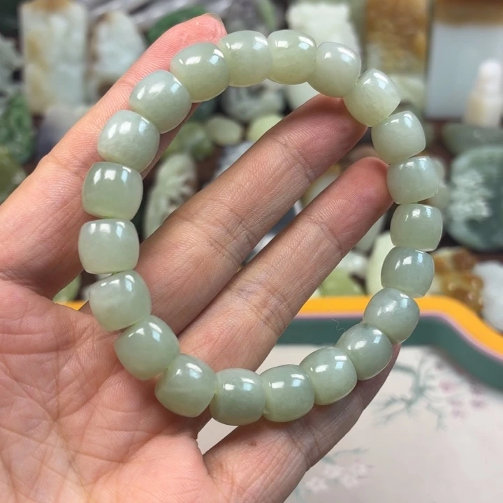 和田玉银S925镶嵌颈饰