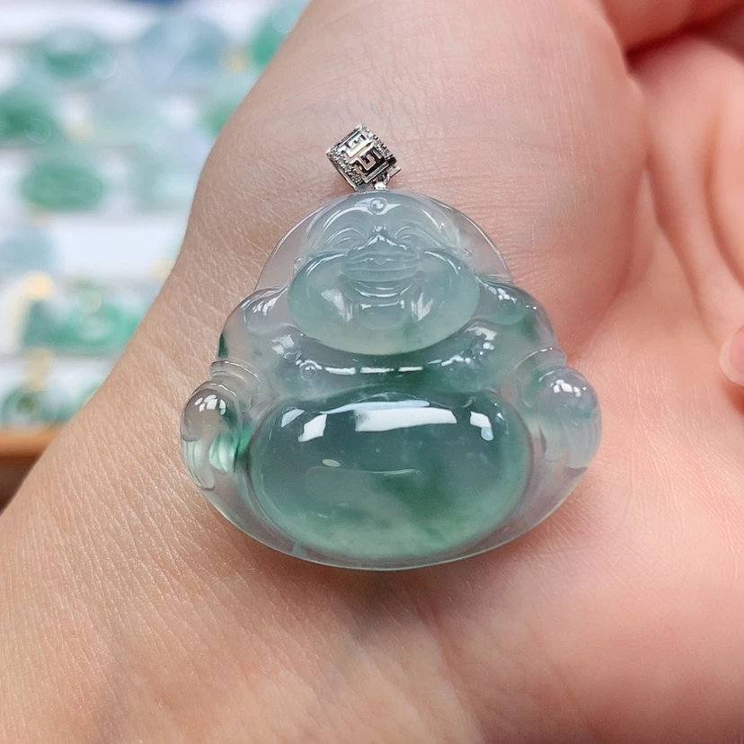 【闪购商品】吊坠(赠链)18K金镶嵌翡翠