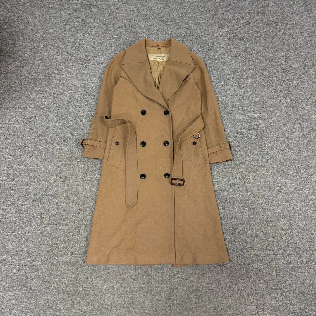 99新 AMIPARIS Burberry 卡其色大衣uk6