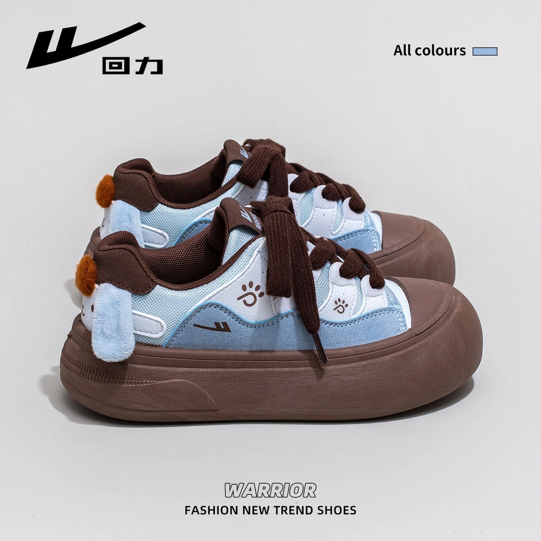 回力小白鞋女2025秋季新款丑萌厚底大头鞋学生小众软底休闲板鞋子