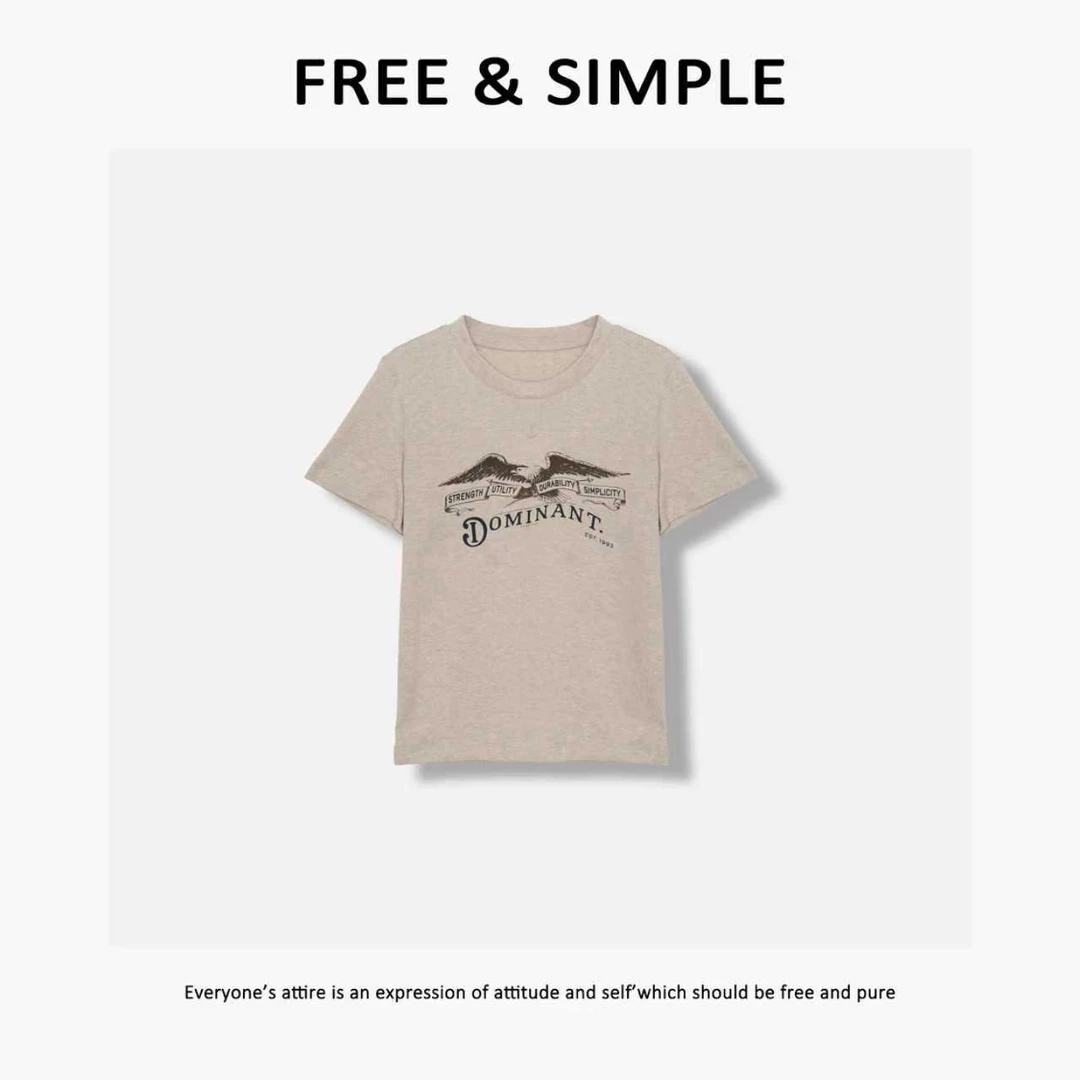 Free&Simple-‘日落西山’早春款极简风街头感时尚短袖T恤-00862