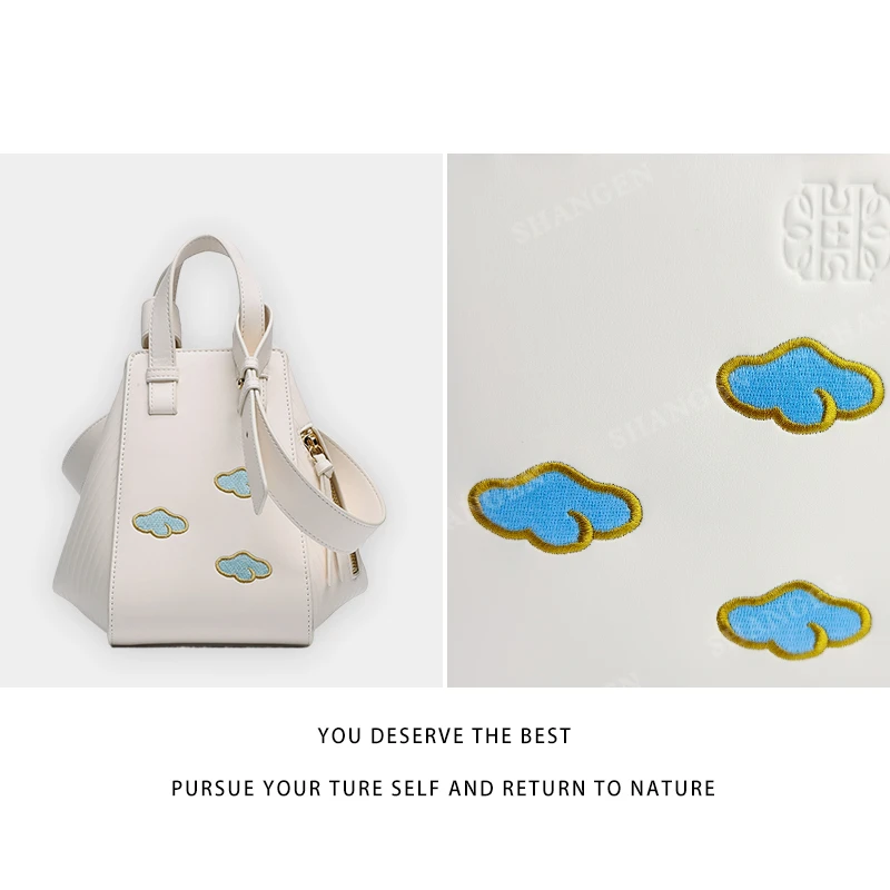 【云云甄选】RC-25428-米白-轻奢时尚女士新款手提单肩斜挎包