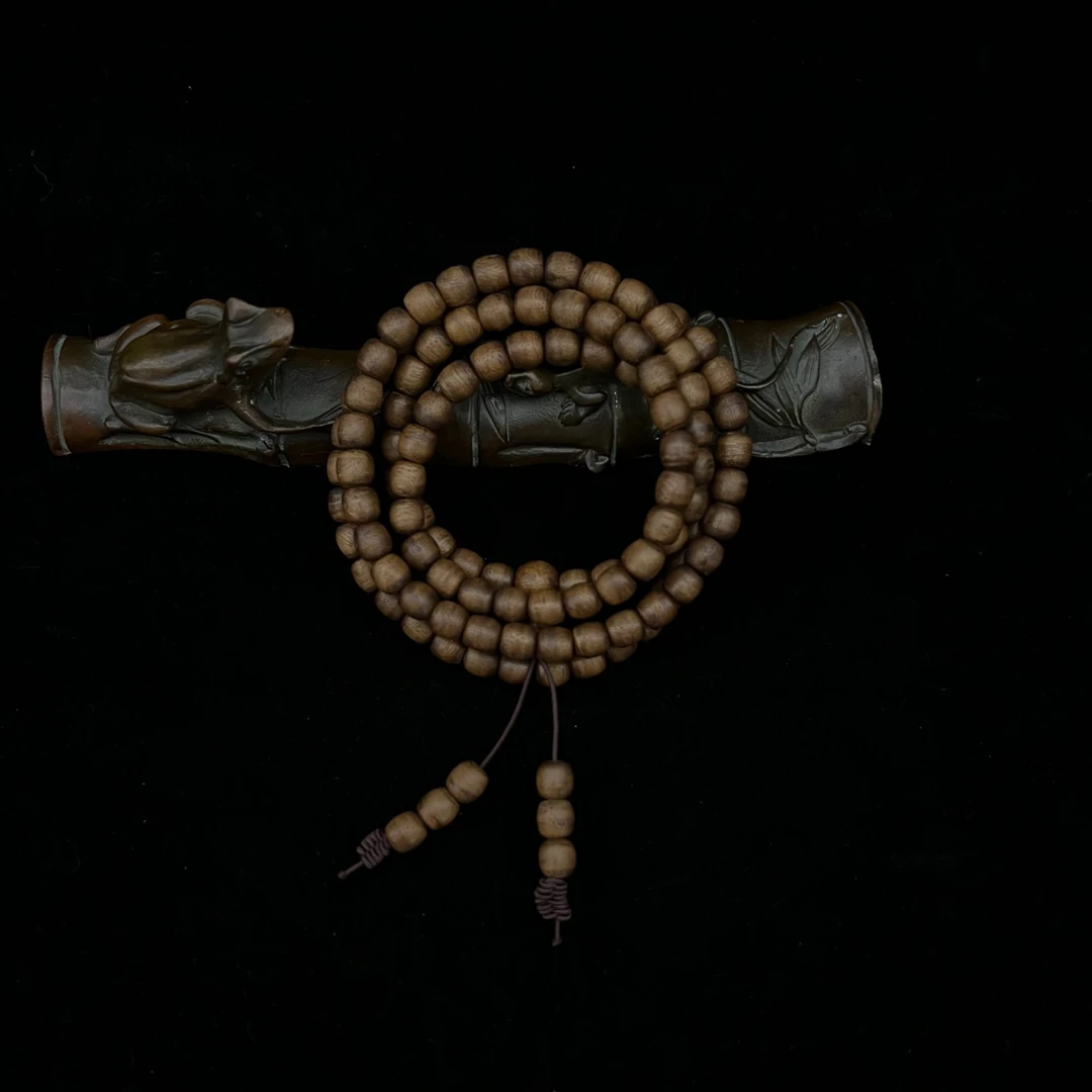 （紫瑶精选 ZY0022）登流眉天然野沉香多圈手串多样性发一