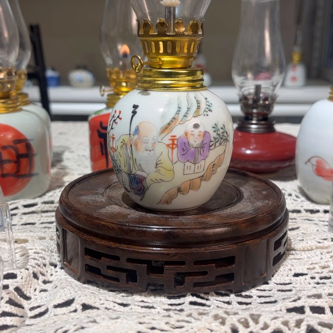 摆件景德镇陶瓷香薰灯