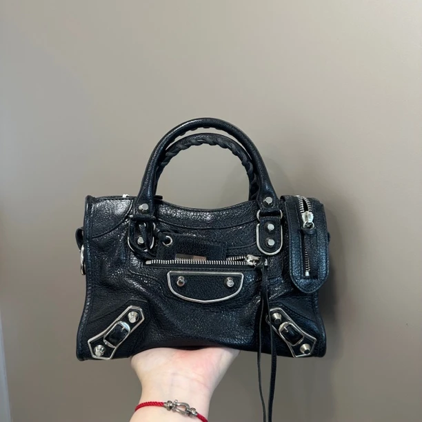 95新 Balenciaga/巴黎世家 巴黎世家机车斜挎包/送中检/3058