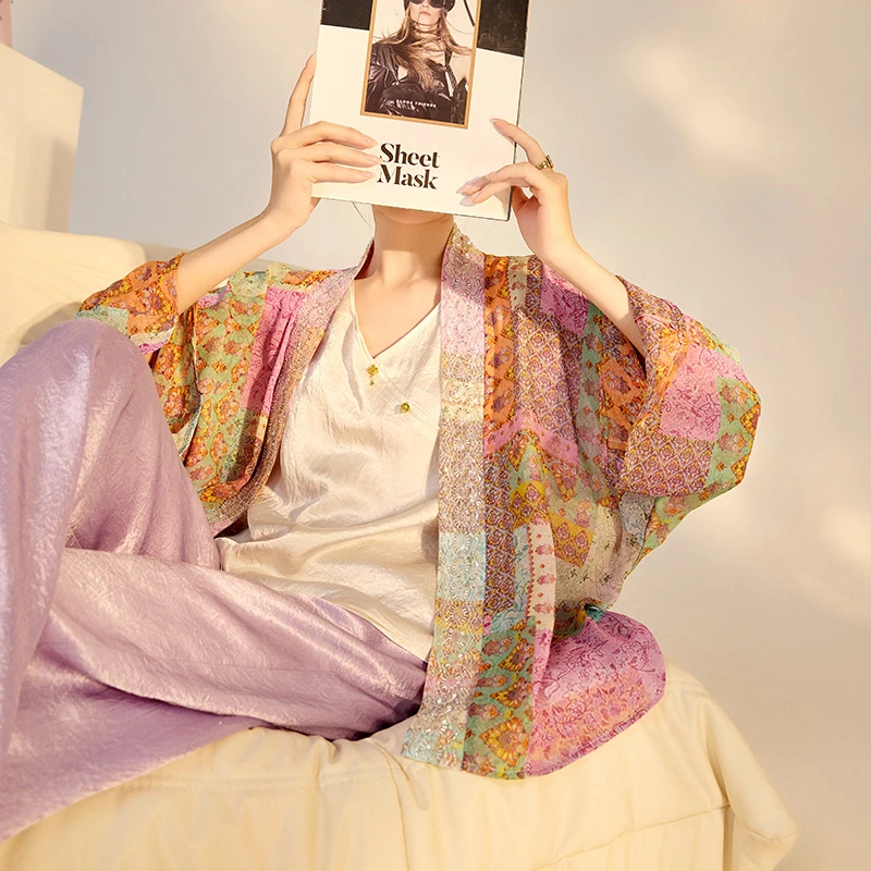 【绮梦斑斓】新中式国风亮片刺绣高级感外套