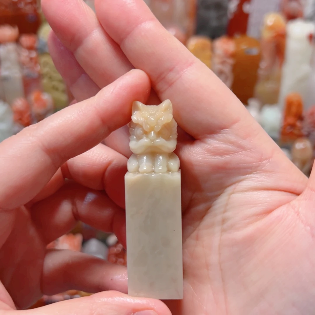 器皿大糖手工篆刻醒狮