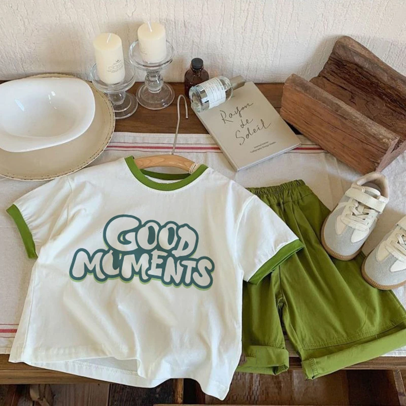 [直播同价】纯棉儿童可爱宝宝卡通动漫短袖恤夏2025新款中小童上衣