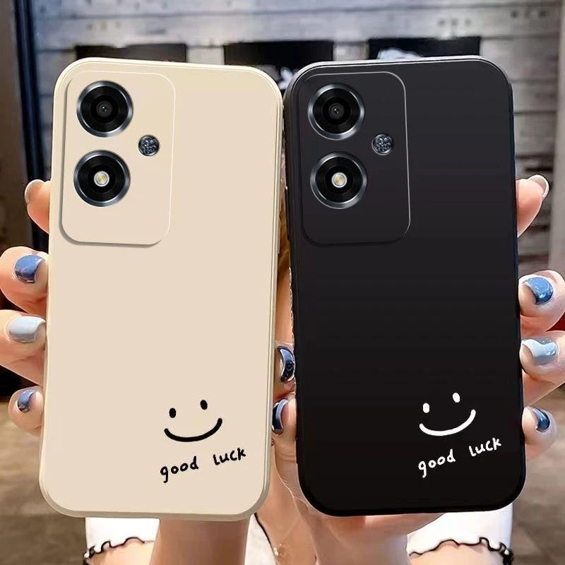 黑白简约笑脸适用oppoa1i手机壳PJU110软套软硅胶保护套防摔情侣
