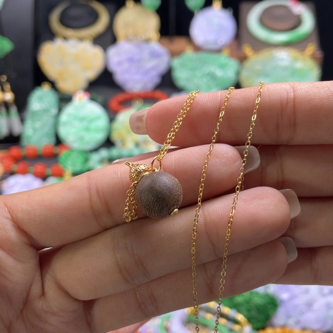 翡翠未镶嵌颈饰代编织