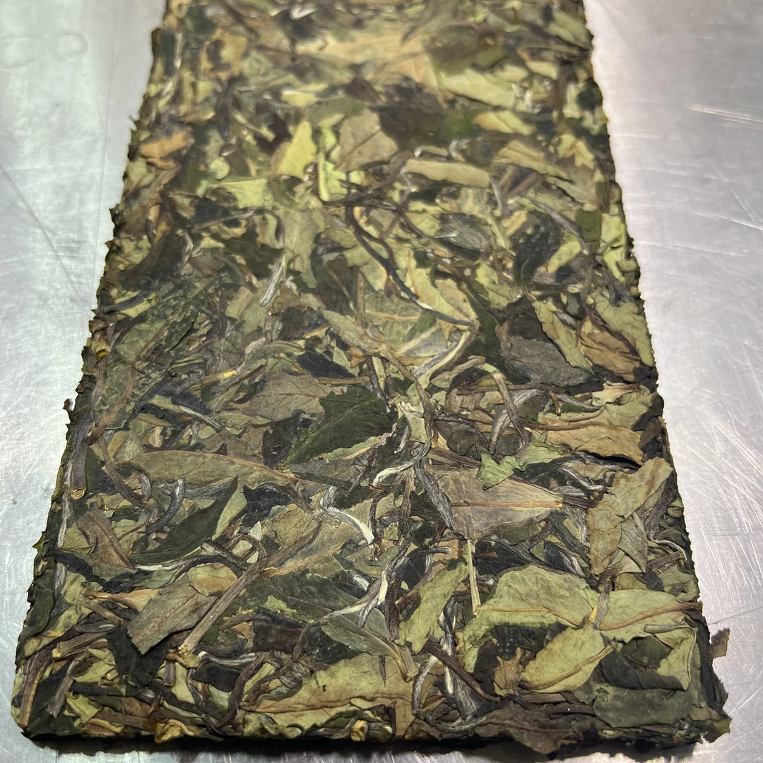 直播福利奇兰白-100克茶砖-2023年寿眉 48小时内发货