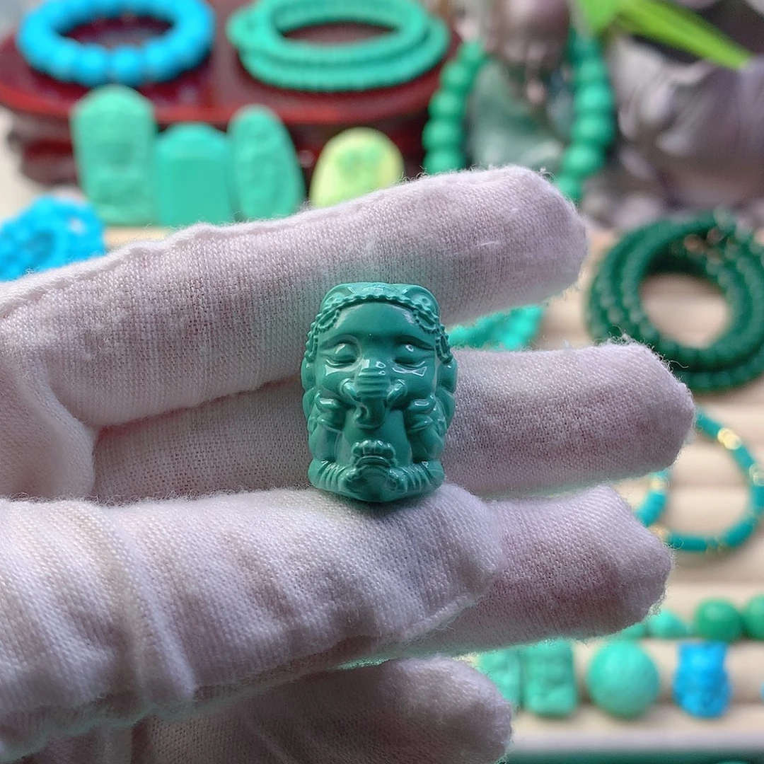 非金属雕刻象宝宝
