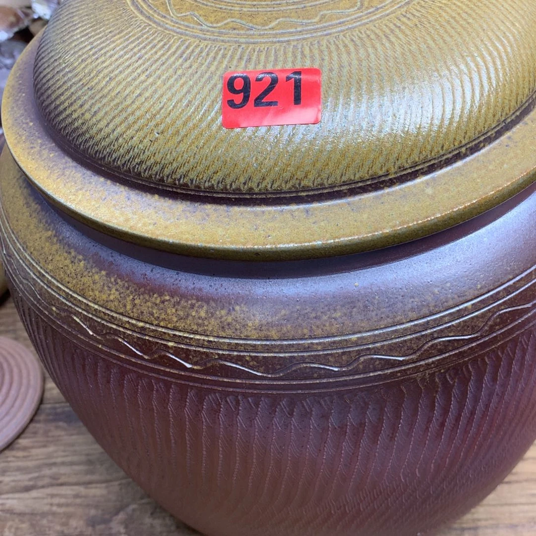 子***鱼柴烧茶叶罐一物一拍