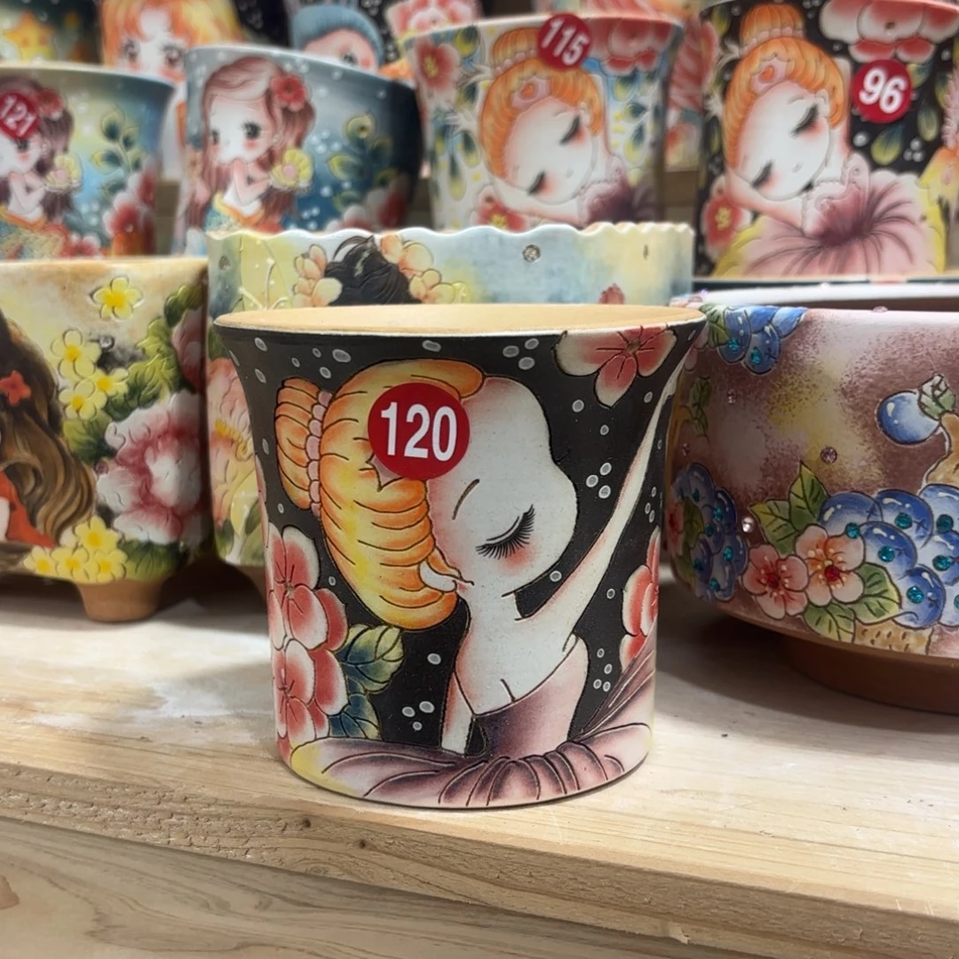 景德镇手绘花盆陶瓷10/10