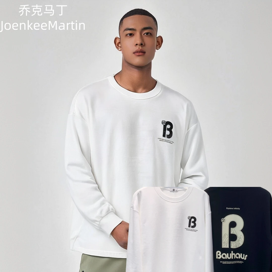 乔克马丁薄款卫衣百搭2025新款春秋宽松港风bf原宿风男装情侣装