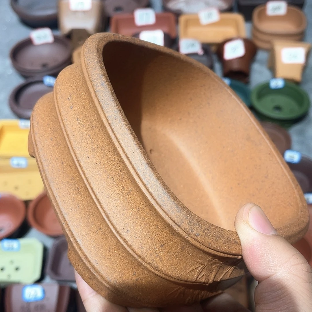 紫砂小盆11*5微瑕小盆