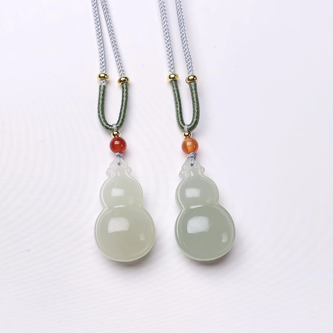 【麦子家族七夕好礼】天然和田玉葫芦挂件吊坠多样性发1 D1881
