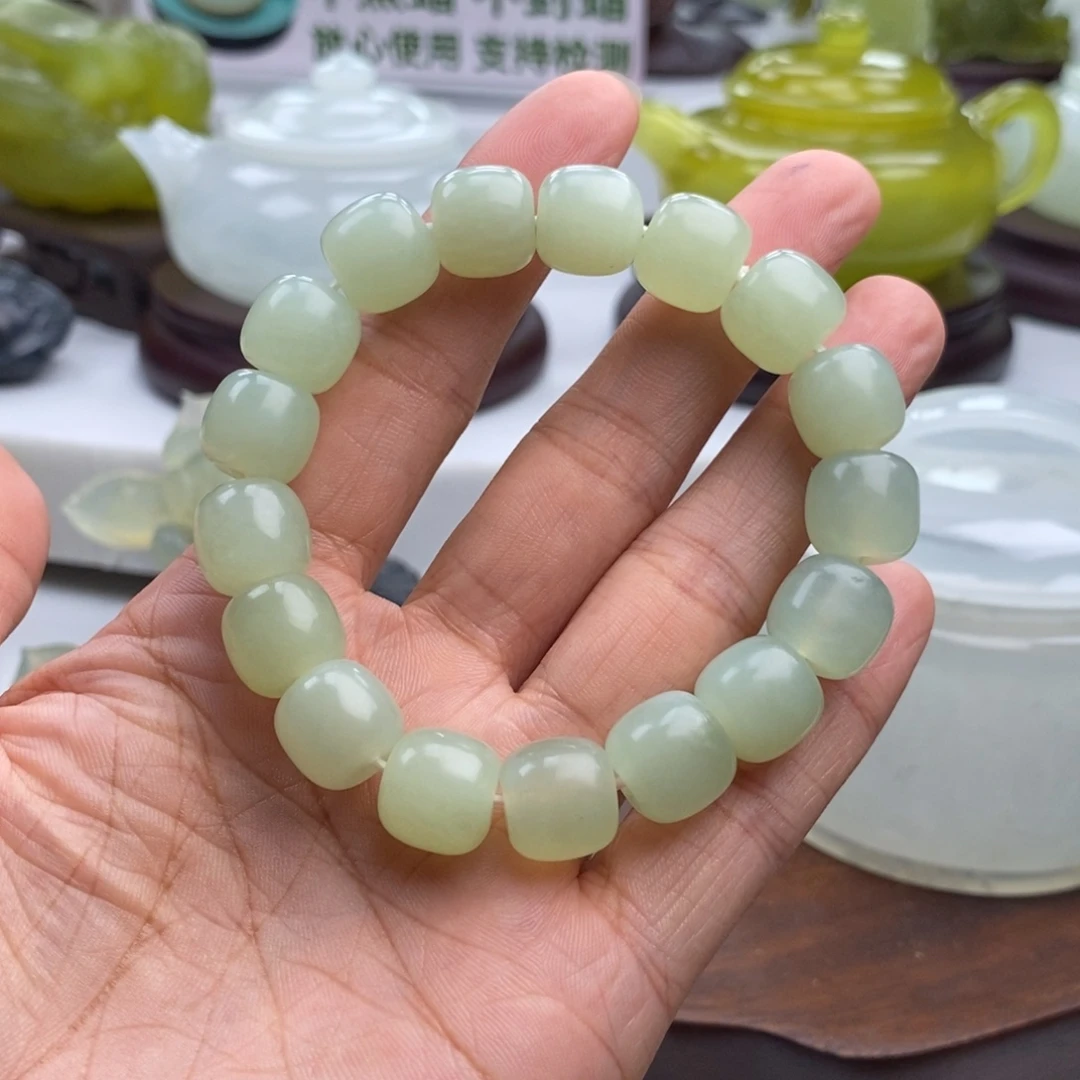 岫玉未镶嵌四大名玉手串