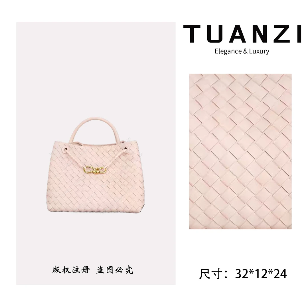 【32cm】手提斜挎腋下TUAN′ZI定制真皮女包 XKY-6816-莲花粉