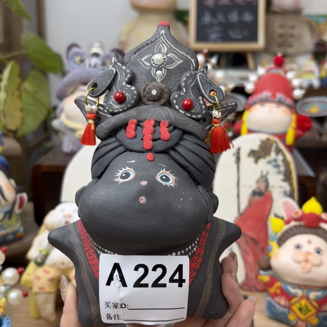 白***️陶土手工陶艺摆件