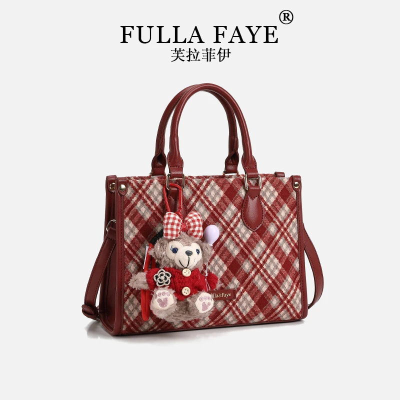 ［格林童话］【婉瑜甄选】/Fulla Faye 学院风手提斜跨包-5616-1