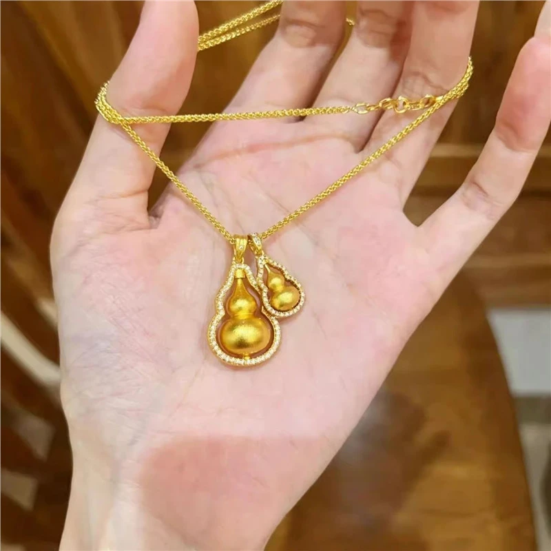 铜合金项链铜合金仿真项链铜合金铜合金吊坠小红书同款双仿真项链