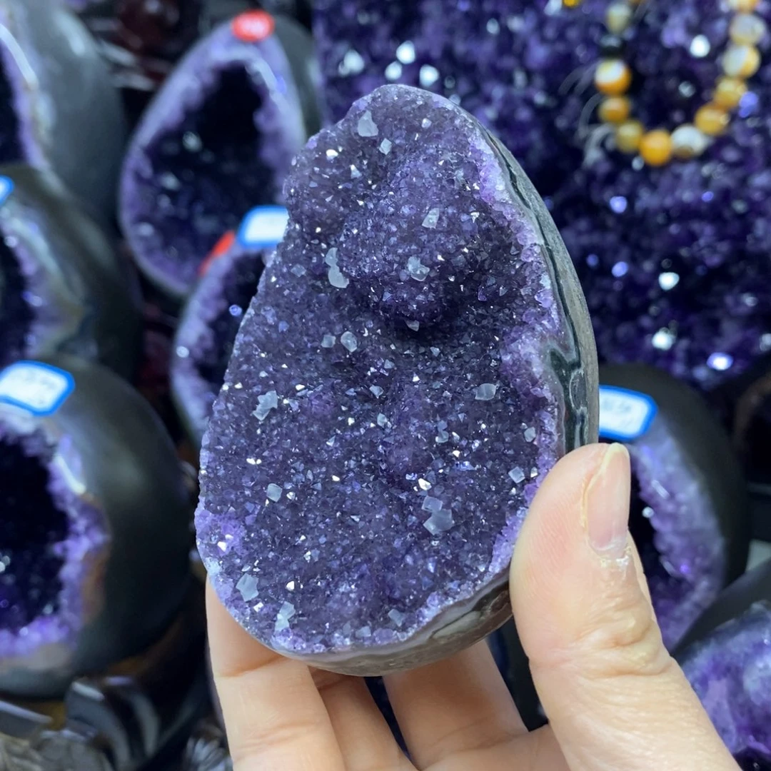 紫晶摆件未镶嵌莹