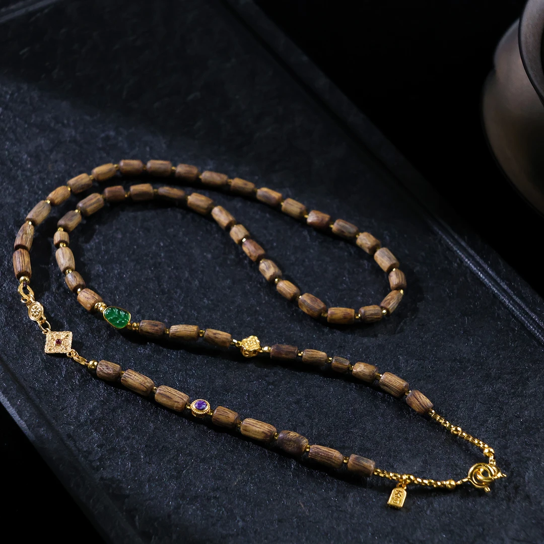 沉香【思嘉】养护系列 · 香蕴多圈万能链 | 多样性发一  AB0066