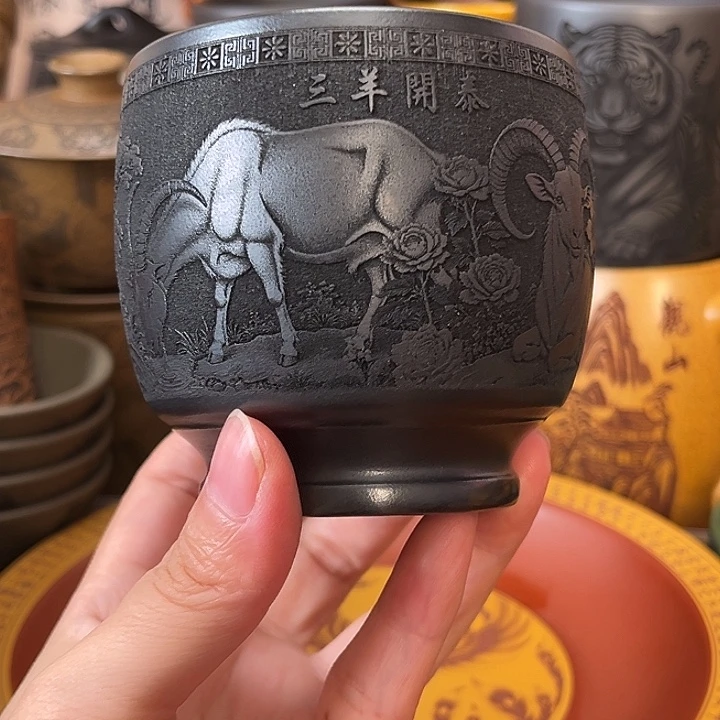 茶杯紫砂宜兴紫砂茶杯正品