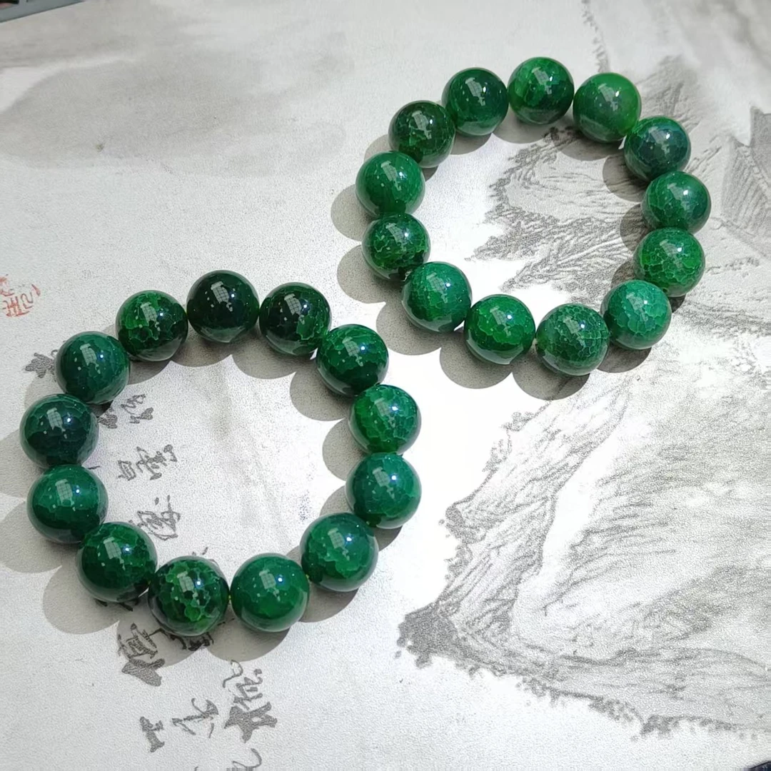 S6860-空青绿玛瑙手串-送礼佳品-卡14左右-多样性只发一件