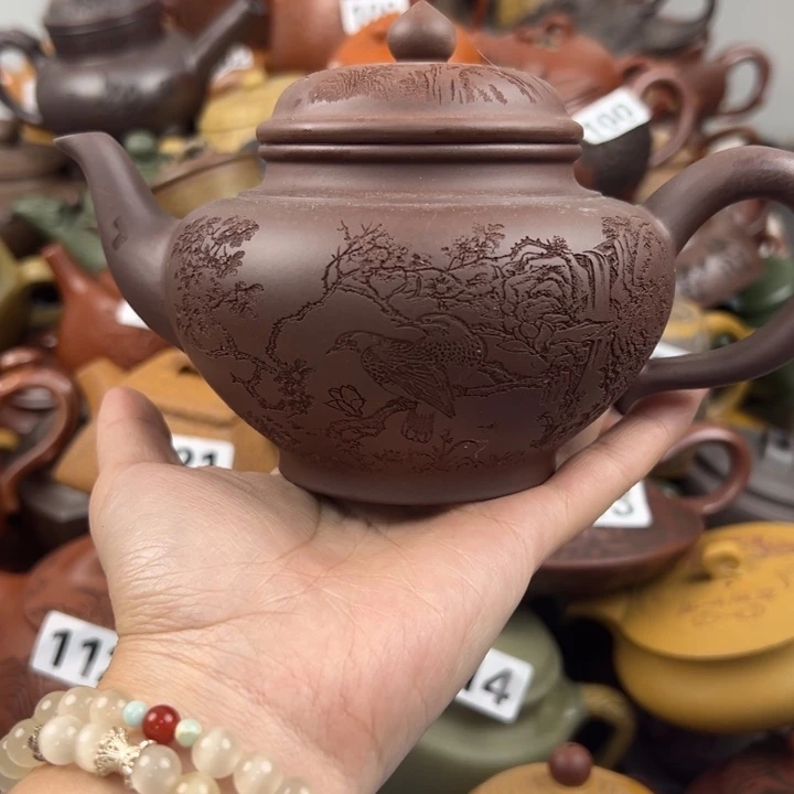 紫砂茶壶盖子微晃